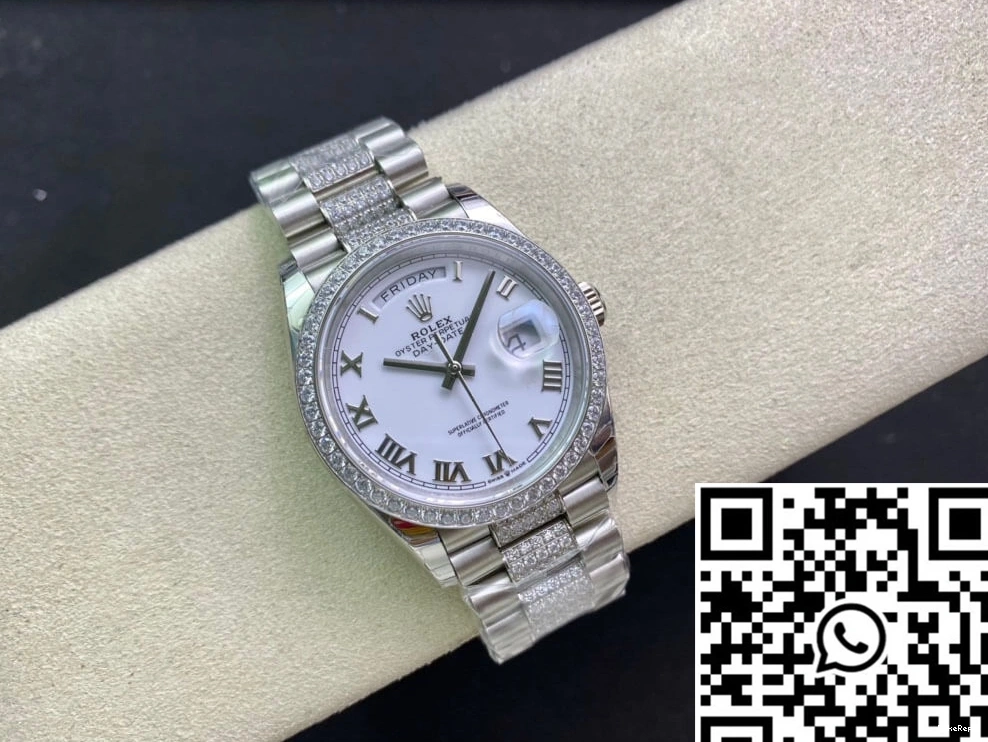 Bezel M128349RBR-0026 Factory Rolex Diamond-Set EW Day Date 0428